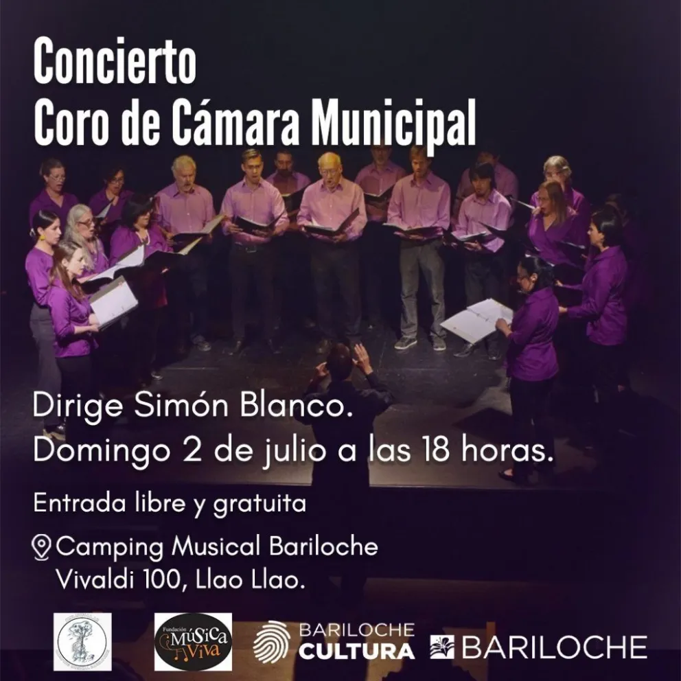 Este domingo, el Coro de Cámara Municipal se presenta en el Camping Musical