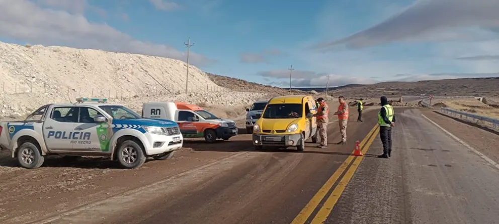 Más de 450 vehículos fueron controlados durante el fin de semana en la Región Sur