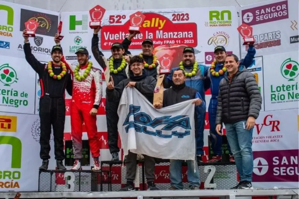 Podio de un barilochense y abandono de otro en el rally Vuelta de la Manzana