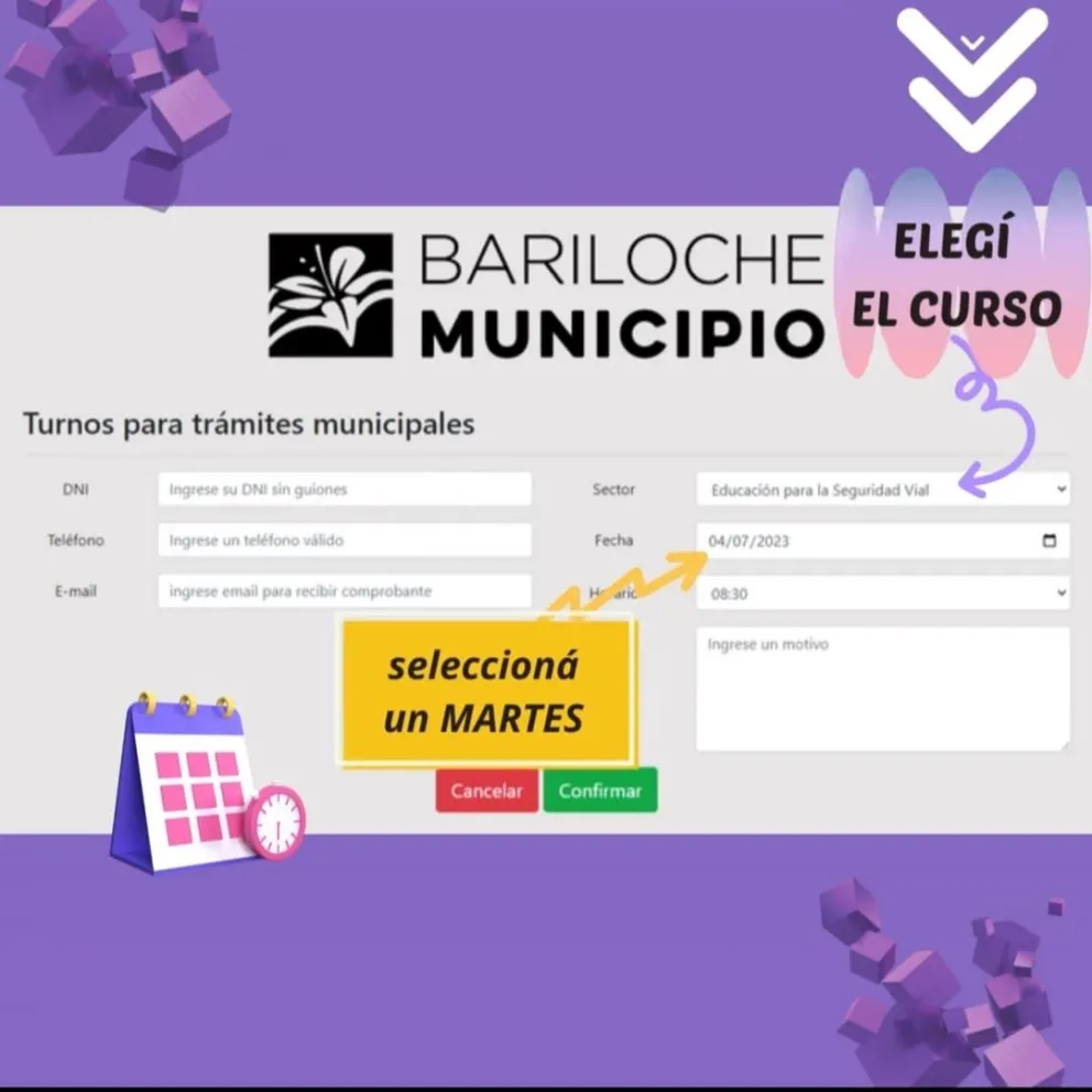 Recuerdan que comienzan a dictar el curso teórico de “Educación para la Seguridad Vial” para principiantes