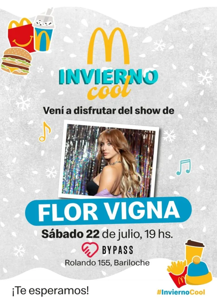  Flor Vigna se presenta este sábado en By Pass