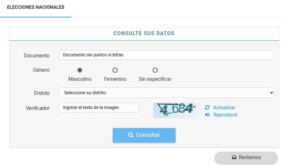 Dónde voto: consultá el padrón electoral para las elecciones 2023