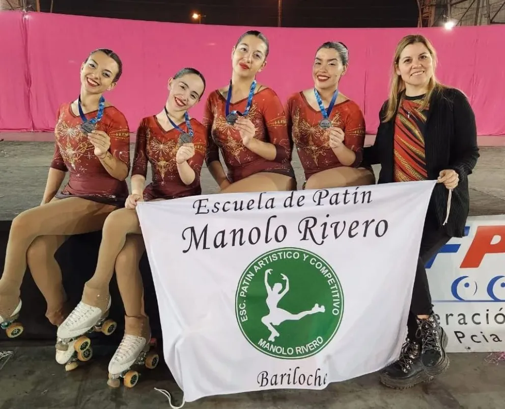Patinadoras barilochenses fueron subcampeonas nacionales