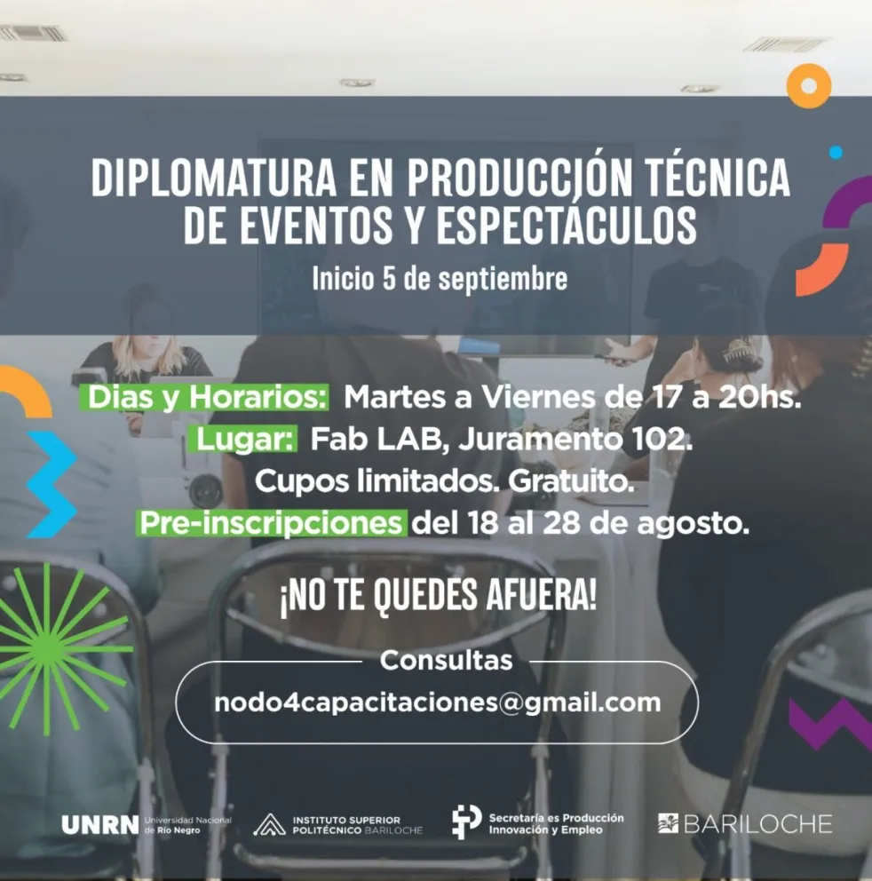 Pre inscriben a la Diplomatura de Producción Técnica de eventos y espectáculos