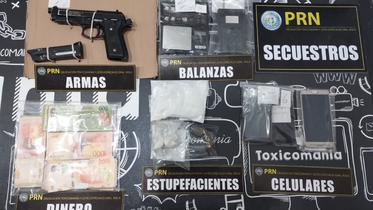 La Policía desactivó dos puntos de venta de droga en General Roca