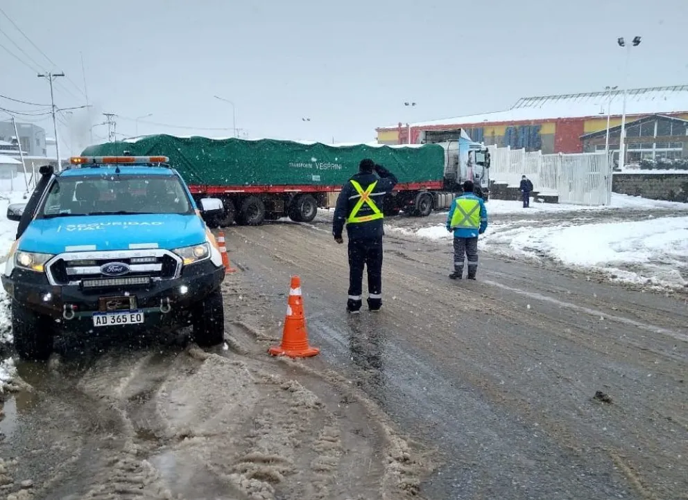 Cómo fue el trabajo del Municipio y la ANSV durante el temporal de ayer