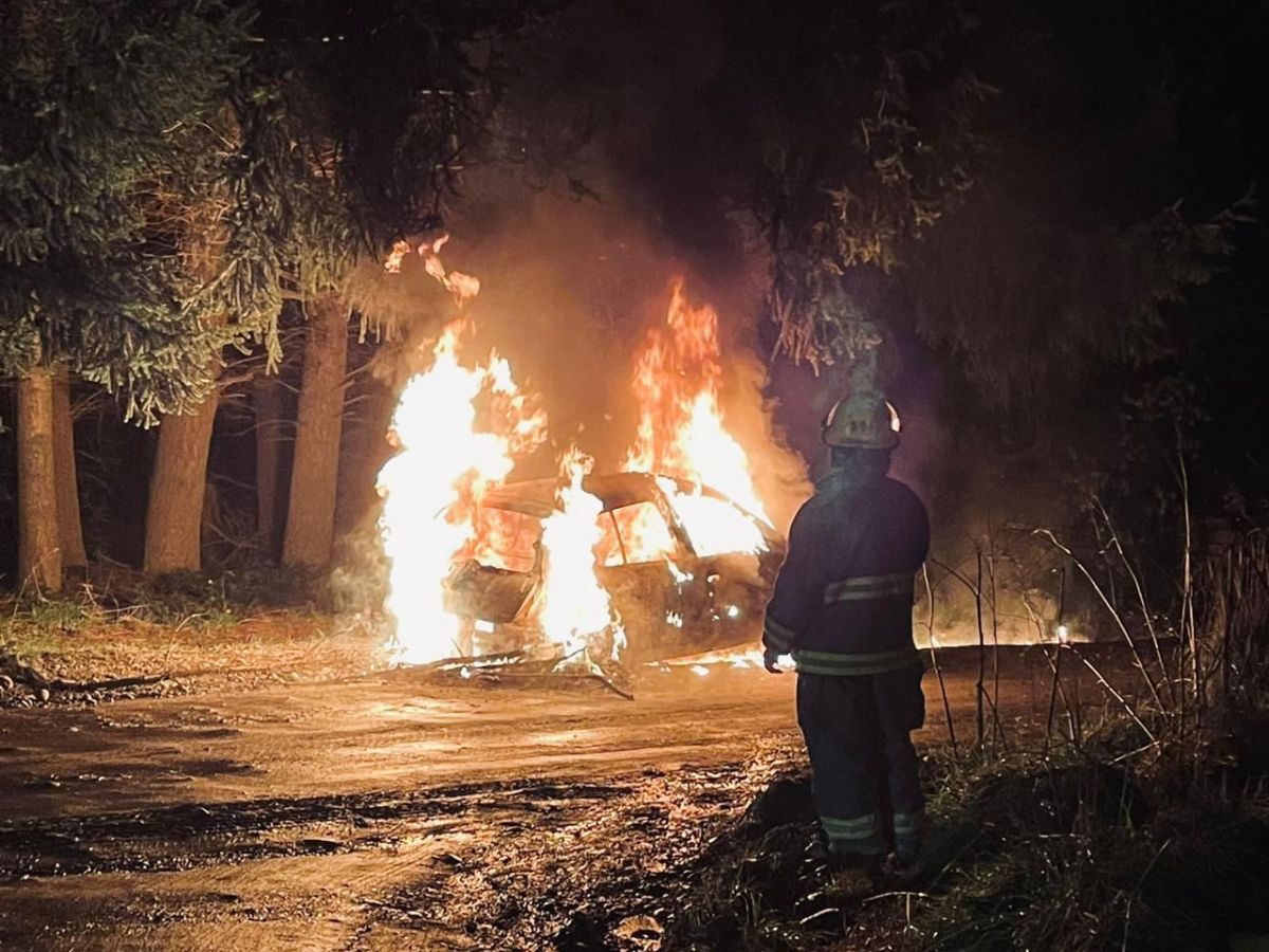 Video: Un auto se quemó por completo en el barrio Las Margaritas