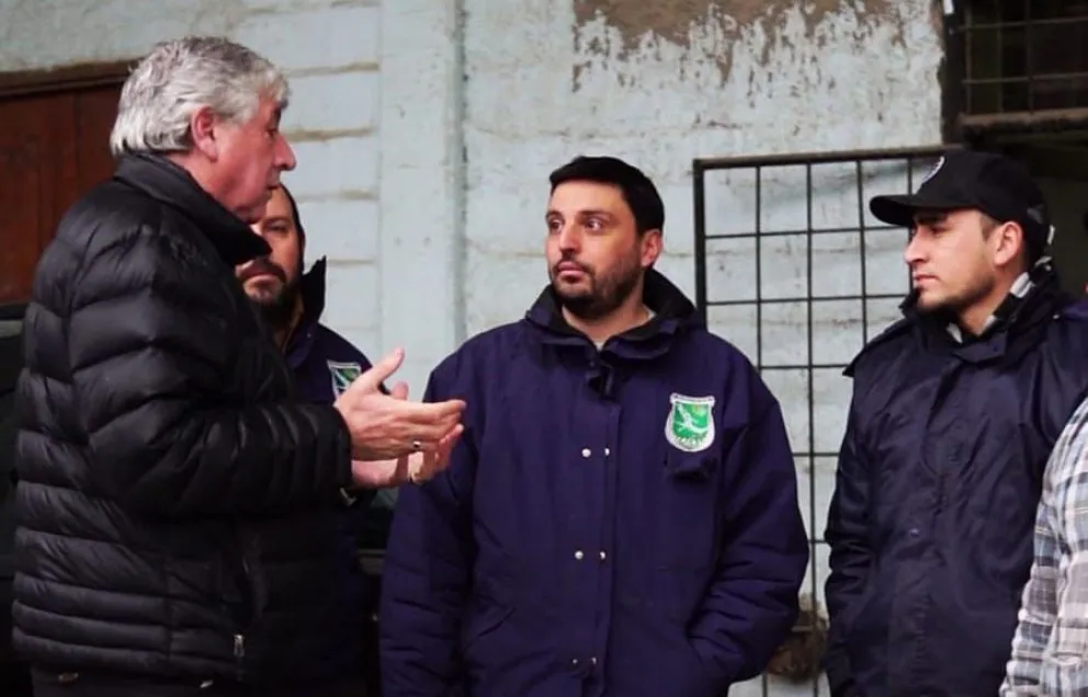 Cortés visitó la Delegación Sur y cuestionó el estado del parque vial