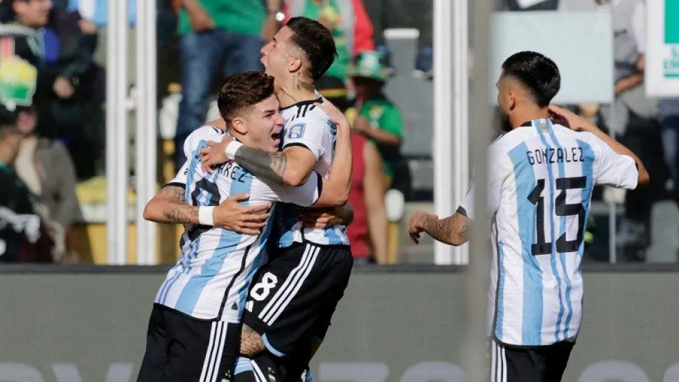 Argentina se hizo fuerte en la altura de La Paz y goleó a Bolivia