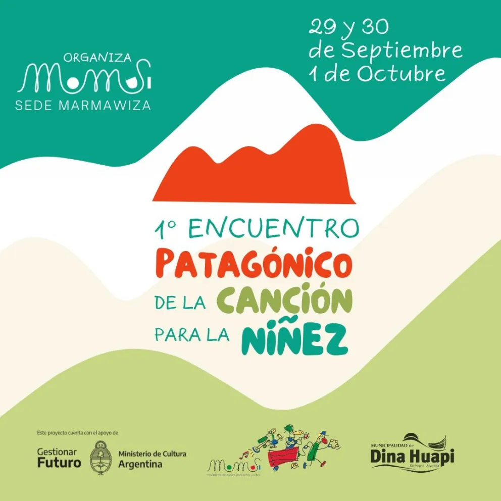 Llega a fines de septiembre, el 1er Encuentro Patagónico de la canción para la niñez