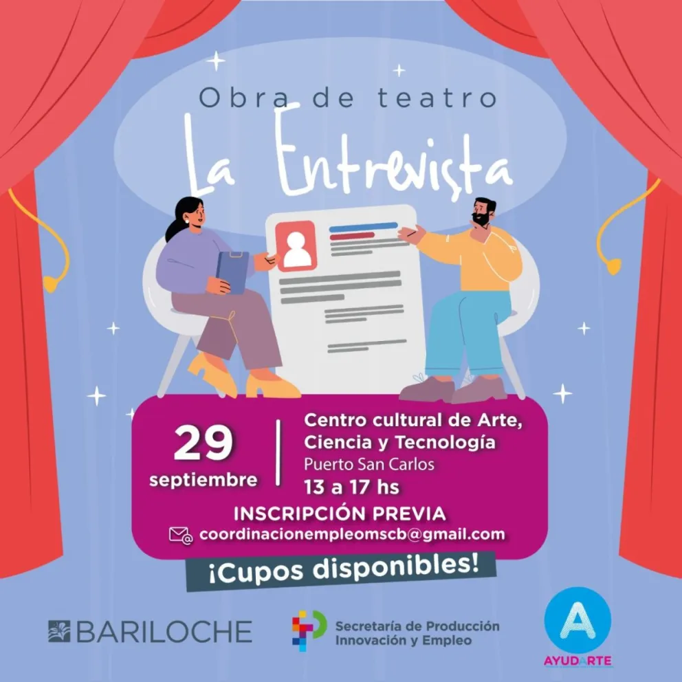 Invitan a grupos de Jóvenes y Adultos a la obra de teatro "La Entrevista"