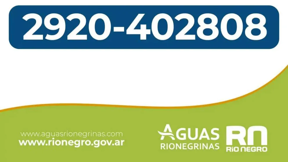 Aguas Rionegrinas habilitó un número de Whatsapp para reclamos