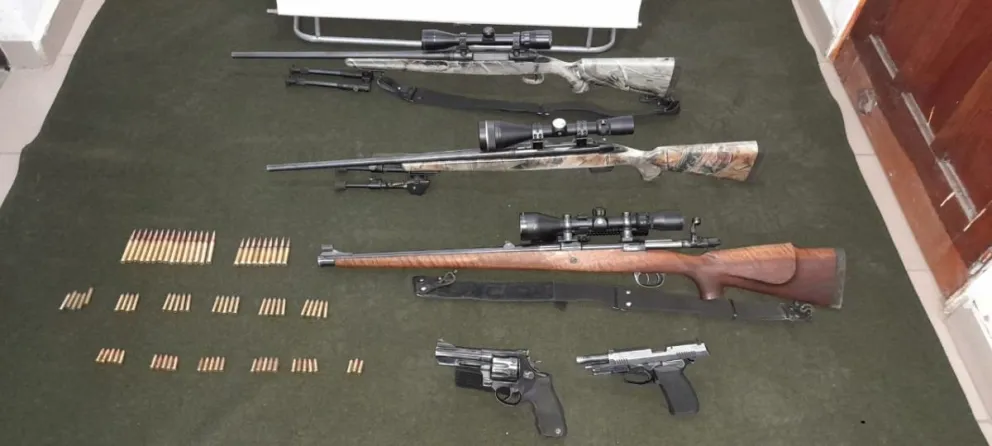 En un operativo en Las Chacras, Gendarmería secuestró armas y municiones