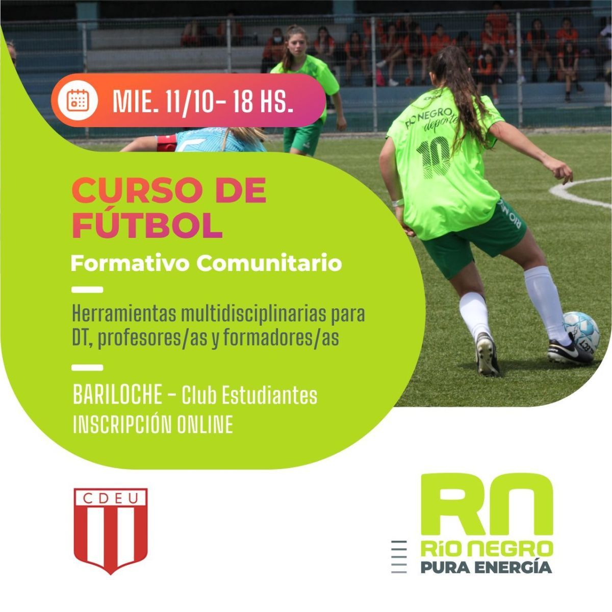 Invitan a participar de un curso de DT de fútbol formativo comunitario