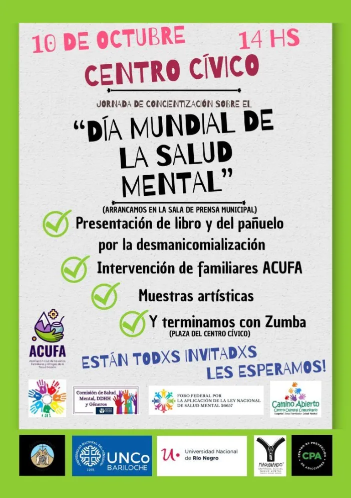 Día Mundial de la Salud Mental: Jornada de concientización en el Centro Cívico