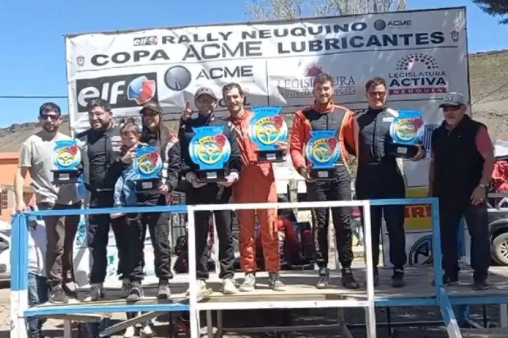 Podios locales en la octava fecha del Rally Neuquino