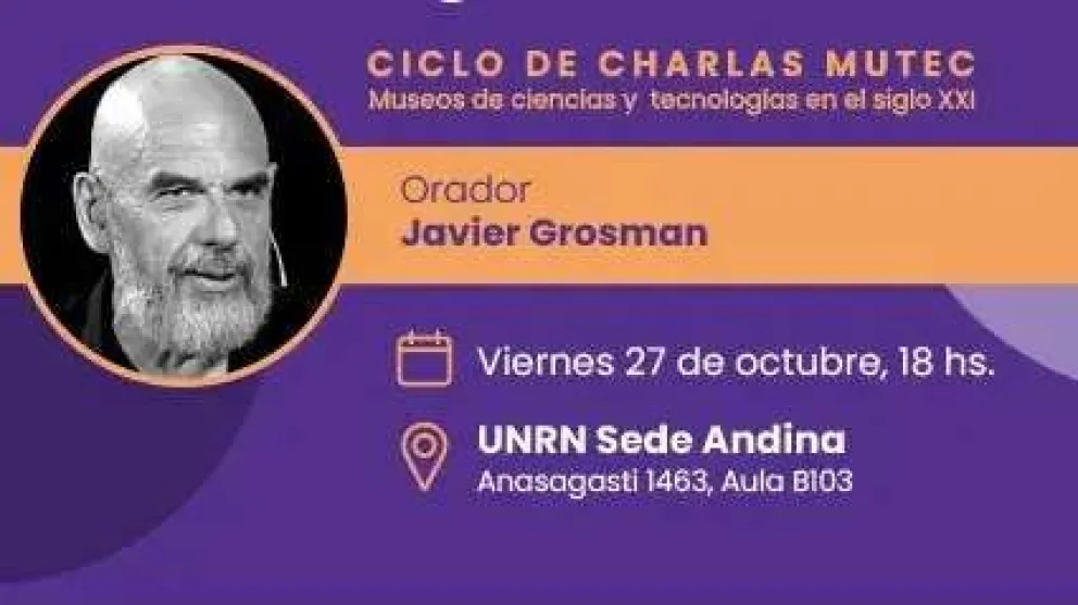 Javier Grosman se presenta con una charla de arte y tecnología