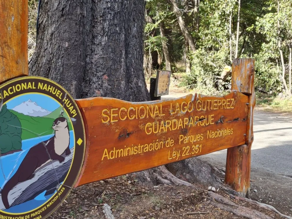 Ordenan el tránsito en la Seccional Gutiérrez del Parque Nacional Nahuel Huapi