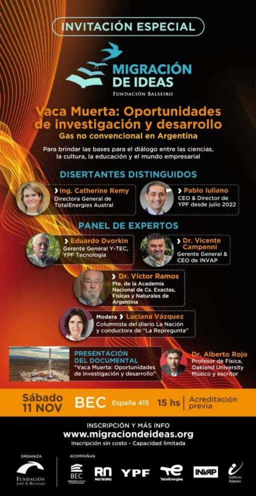 La Fundación Balseiro presenta una nueva edición de "Migración de Ideas 2023"