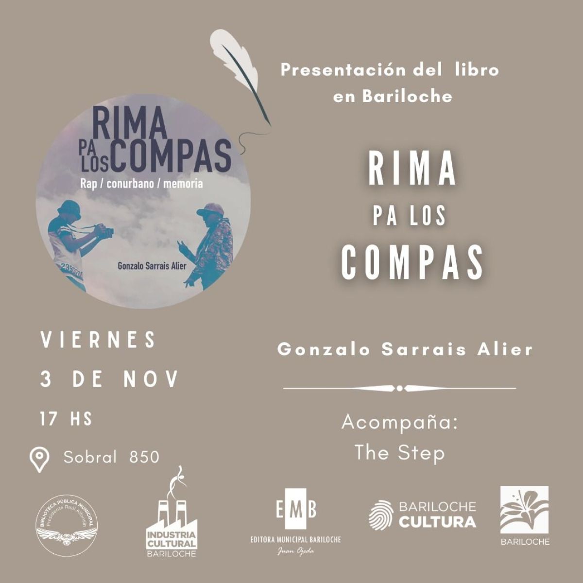 Se presenta el libro “Rima pa los compas” de Gonzalo Sarrais Alier en la Biblioteca Municipal