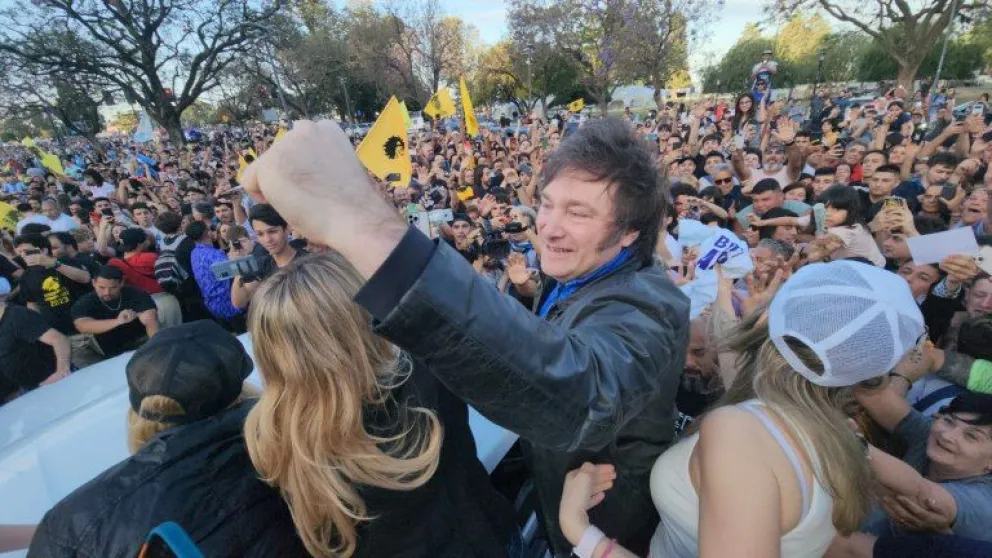 Milei encabeza su cierre de campaña en Córdoba