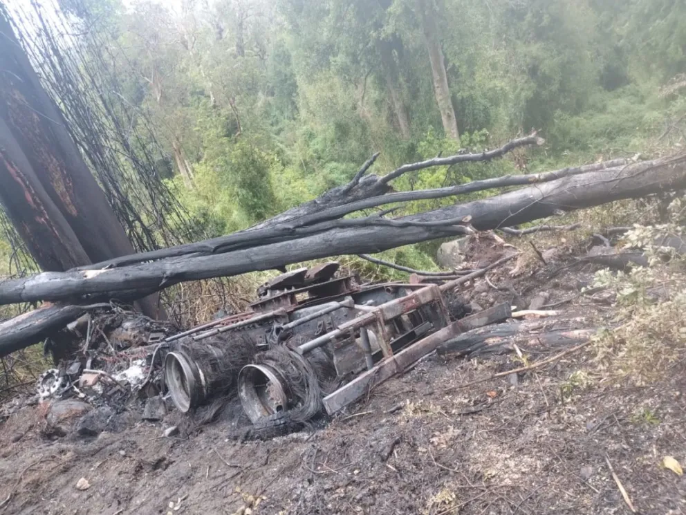 Piden ayuda para el camionero que volcó en Chile y debe ser trasladado
