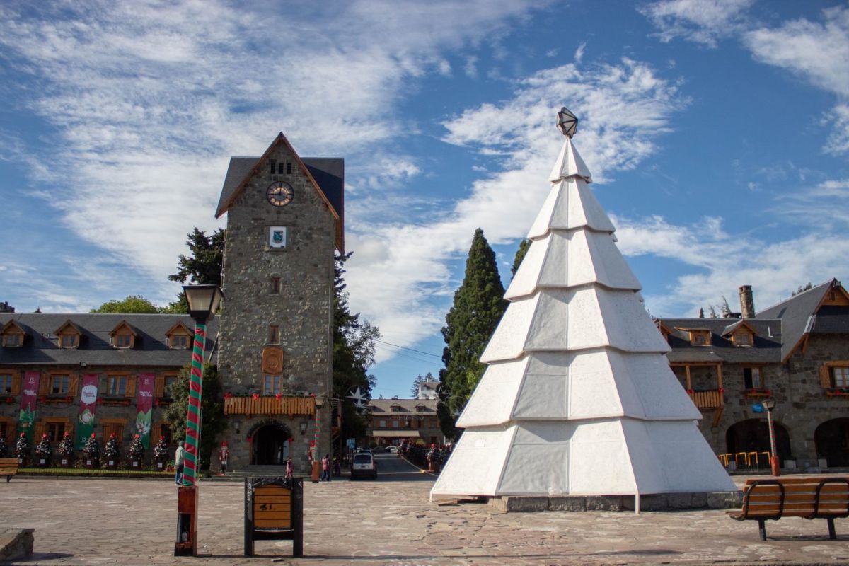 Papa Noel llega para vivir la Navidad en Bariloche
