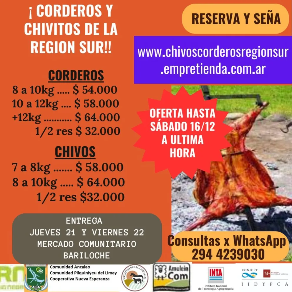 El Mercado Comunitario tiene oferta de chivos y corderos para estas fiestas