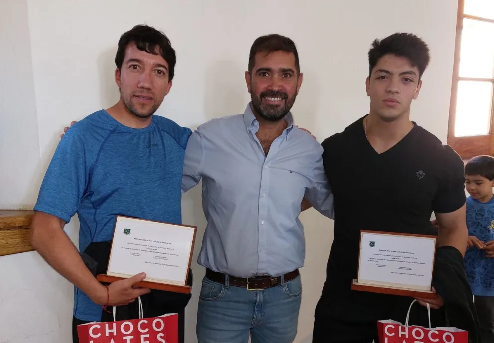 Dante Pizzuti y Luis Lagos, dos grandes embajadores del deporte de Bariloche