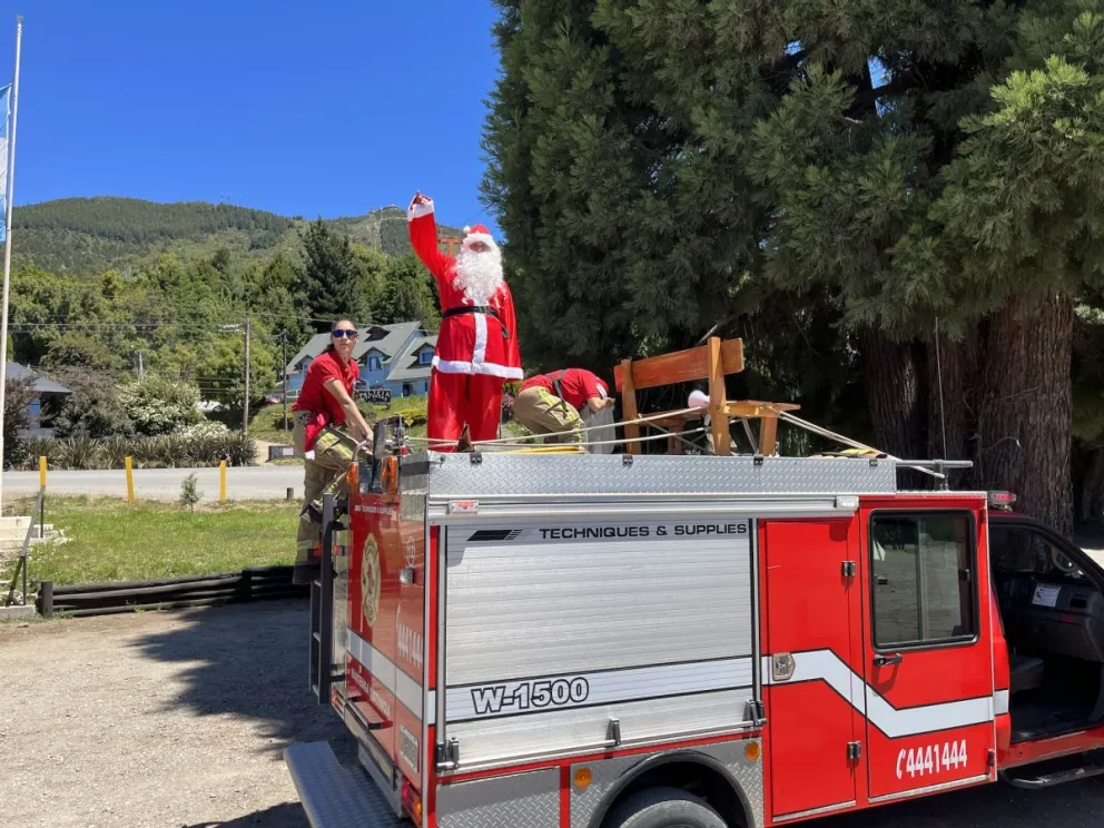 Así será el recorrido de Papá Noel con los Bomberos de Melipal