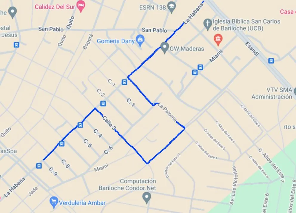 El 3 de enero, por finalización de pluvial, la Línea 60 cambia su recorrido