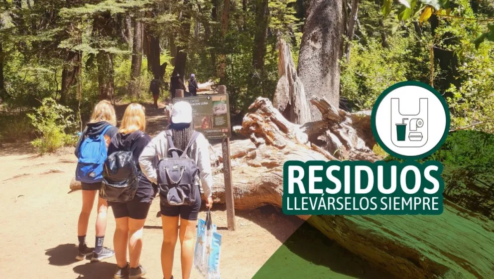 Si vas a la montaña, volvé con tus residuos siempre
