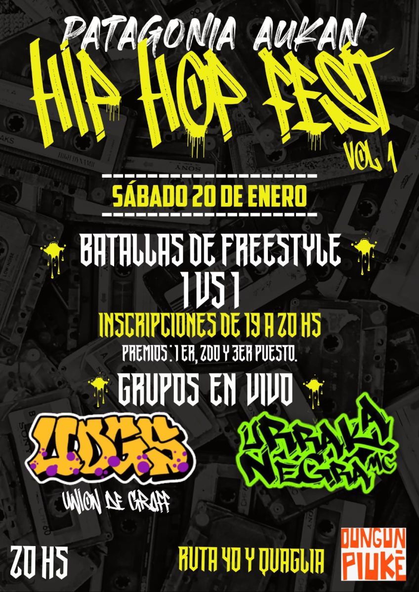 Patagonia Aukán invita al primer Hip Hop Fest