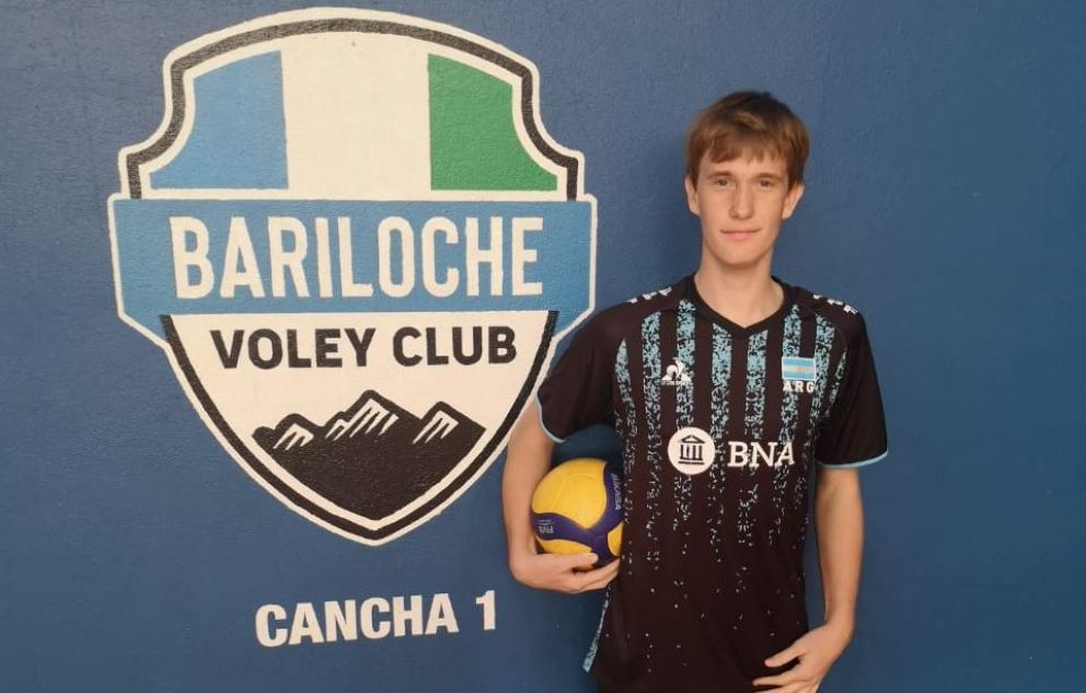 Un barilochense jugará la Liga A2 de vóley con la selección argentina U19 