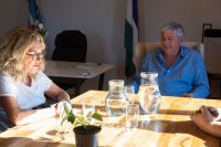 Cortés se reunió con la directora del Observatorio de Derechos Humanos, Claudia Rucci