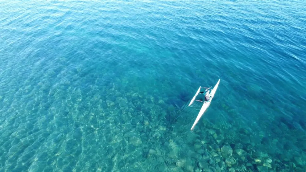 Canoas polinesias por primera vez en Bariloche 