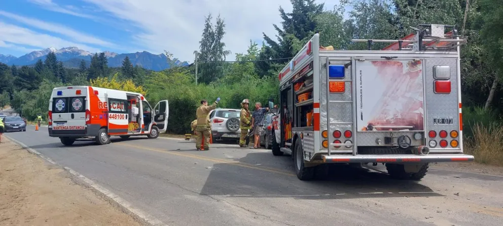 Una mujer resultó lesionada en un cuádruple choque en Circuito Chico