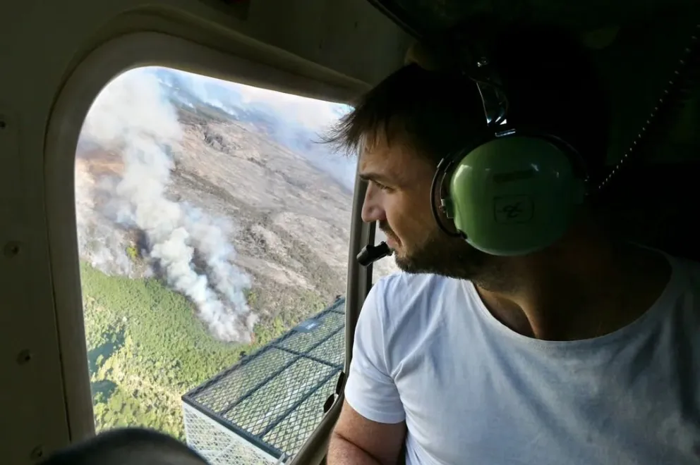 Incendios en Los Alerces: "Los culpables van a pagar", dijo el gobernador de Chubut
