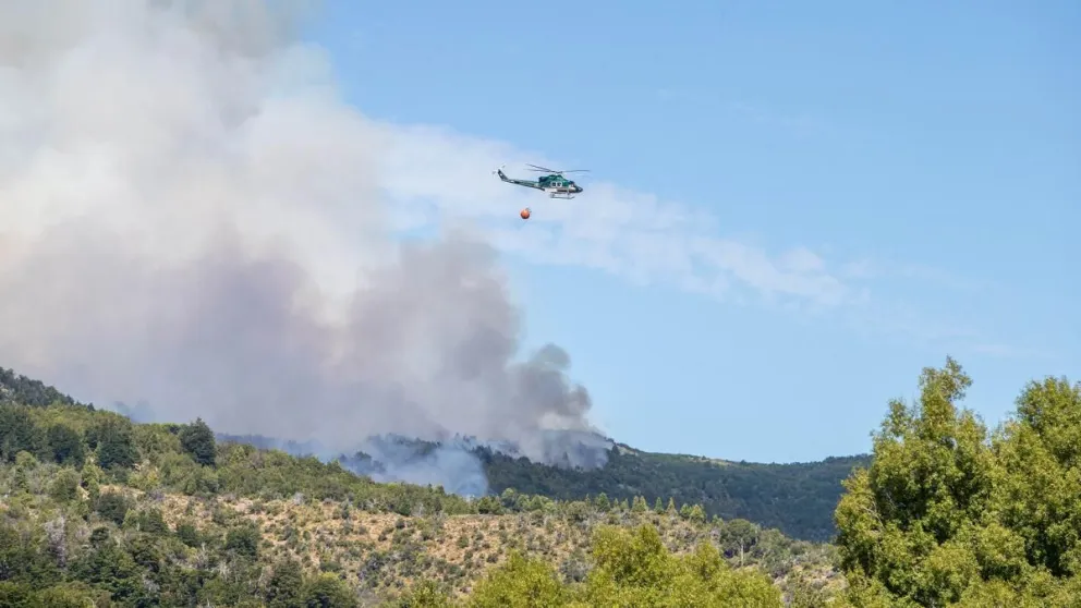 Incendio en Los Alerces: ya se quemaron más de 1.800 hectáreas