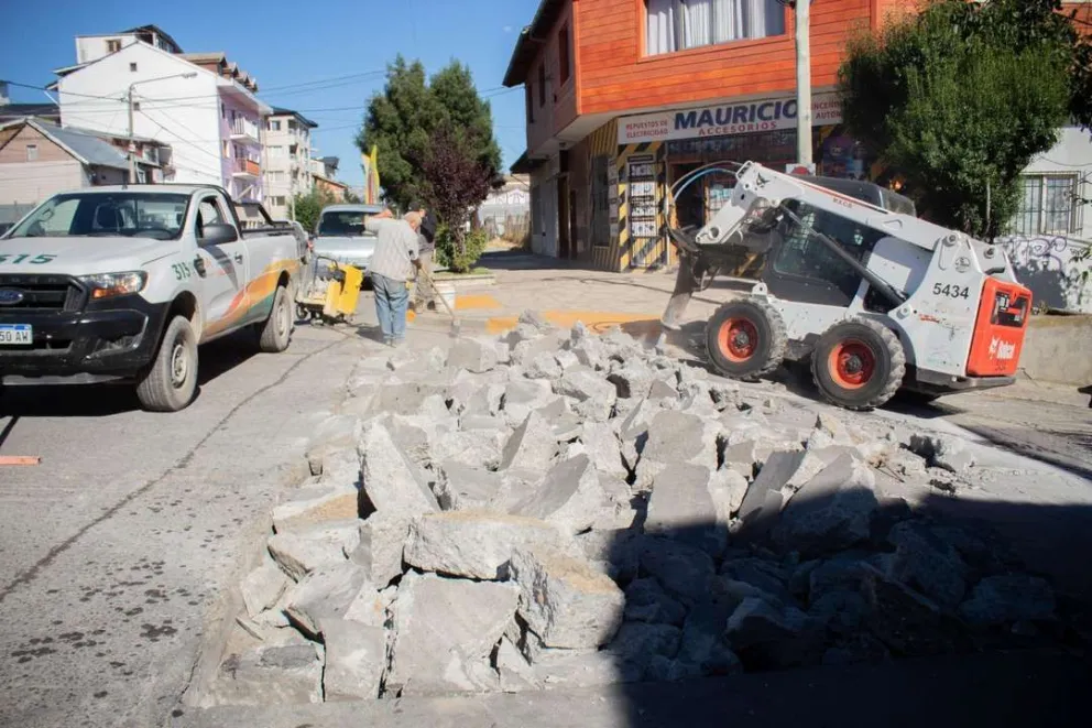 Comenzaron los trabajos en las calles Otto Goedecke y Tiscornia