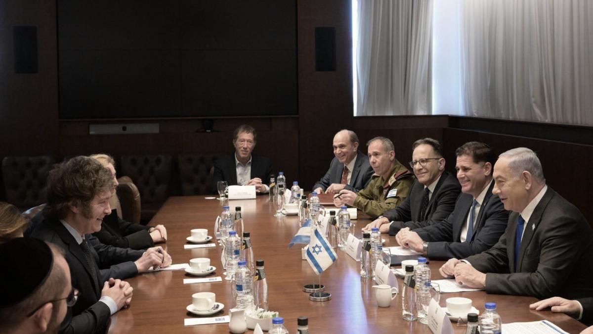 Milei se reunió con Netanyahu, que le agradeció su "firme apoyo" a Israel