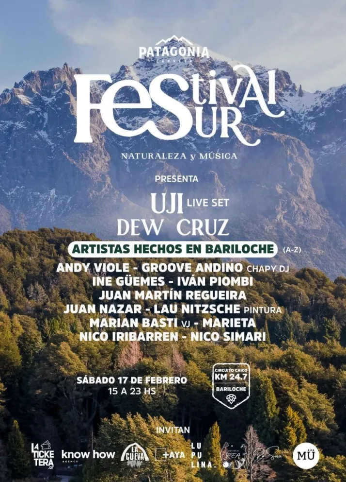 Cerveza Patagonia presenta Festival Sur: un evento que combina música y naturaleza