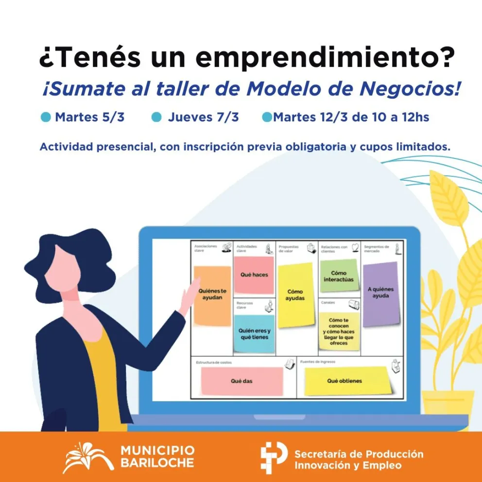 Invitan a emprendimientos locales a participar del taller de Modelo de Negocios