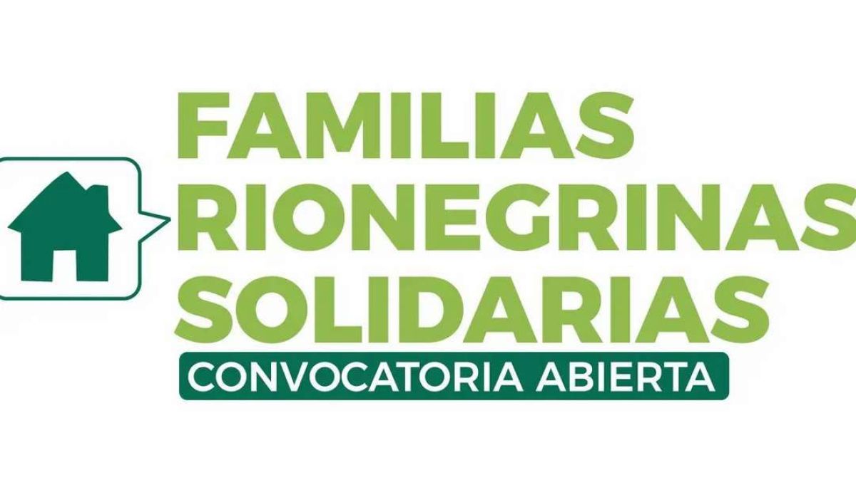 Convocatoria abierta para Familias Solidarias de Viedma