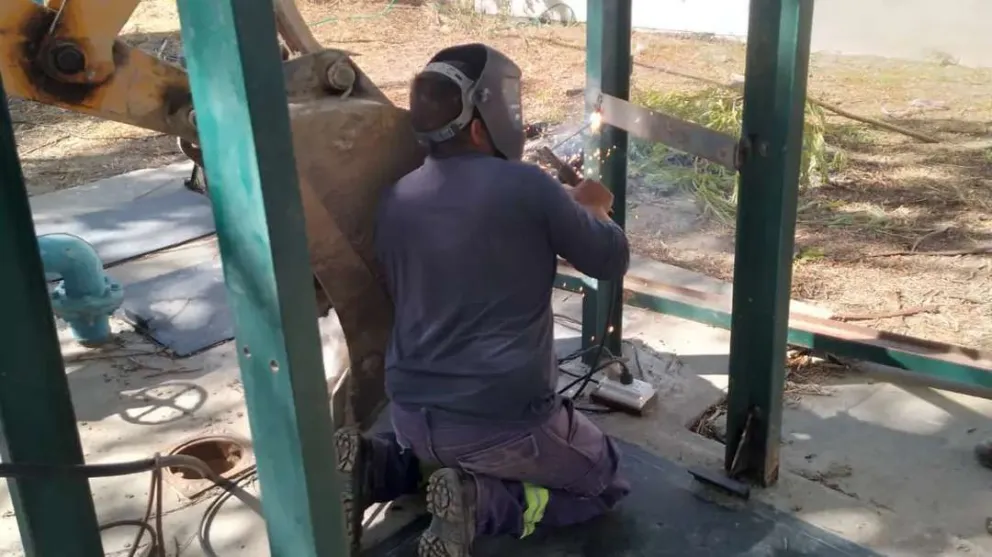 Aguas Rionegrinas realiza tareas de mantenimiento en la zona Atlántica