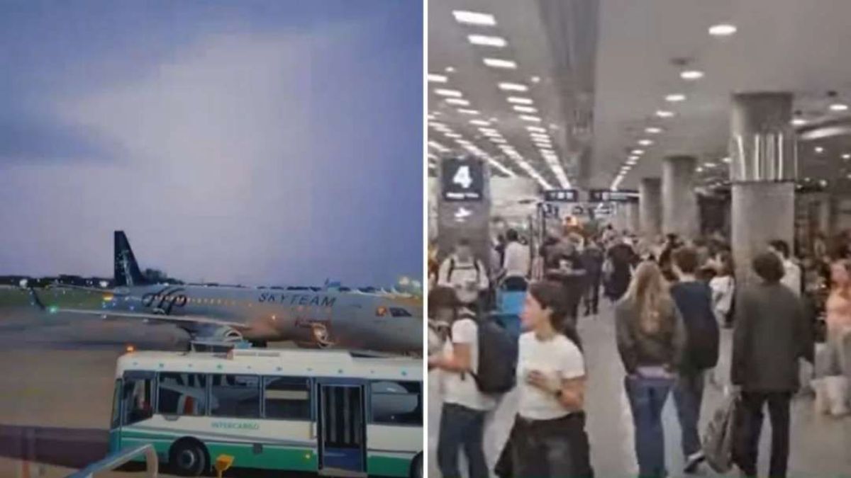 Vuelos demorados y caos en Aeroparque por las fuertes tormentas