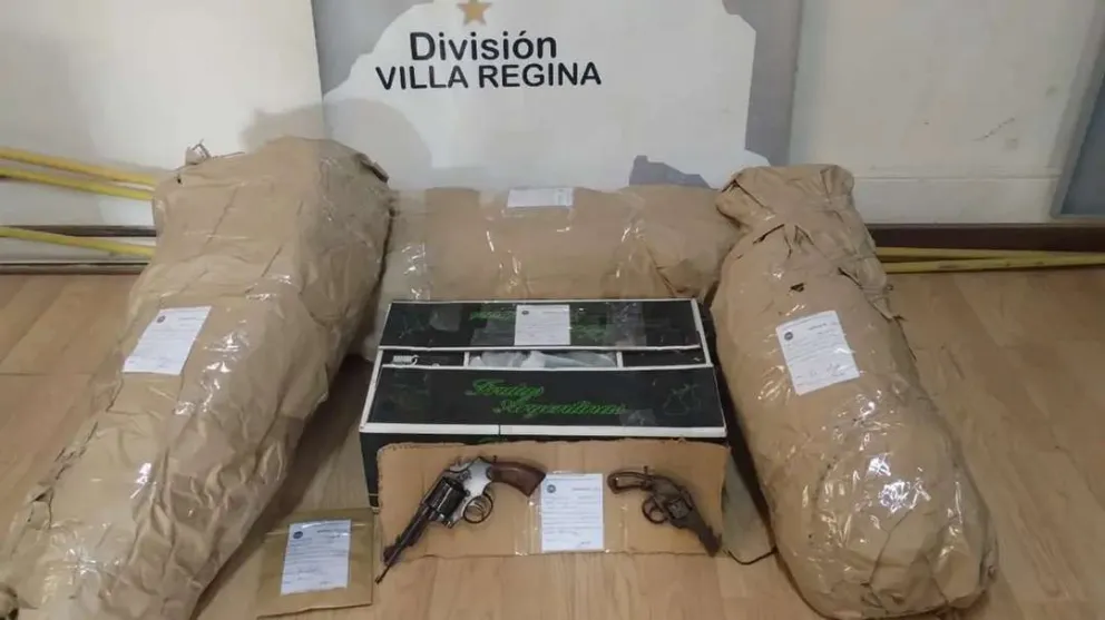 Nuevo golpe al narcotráfico: secuestran armas y plantas de marihuana