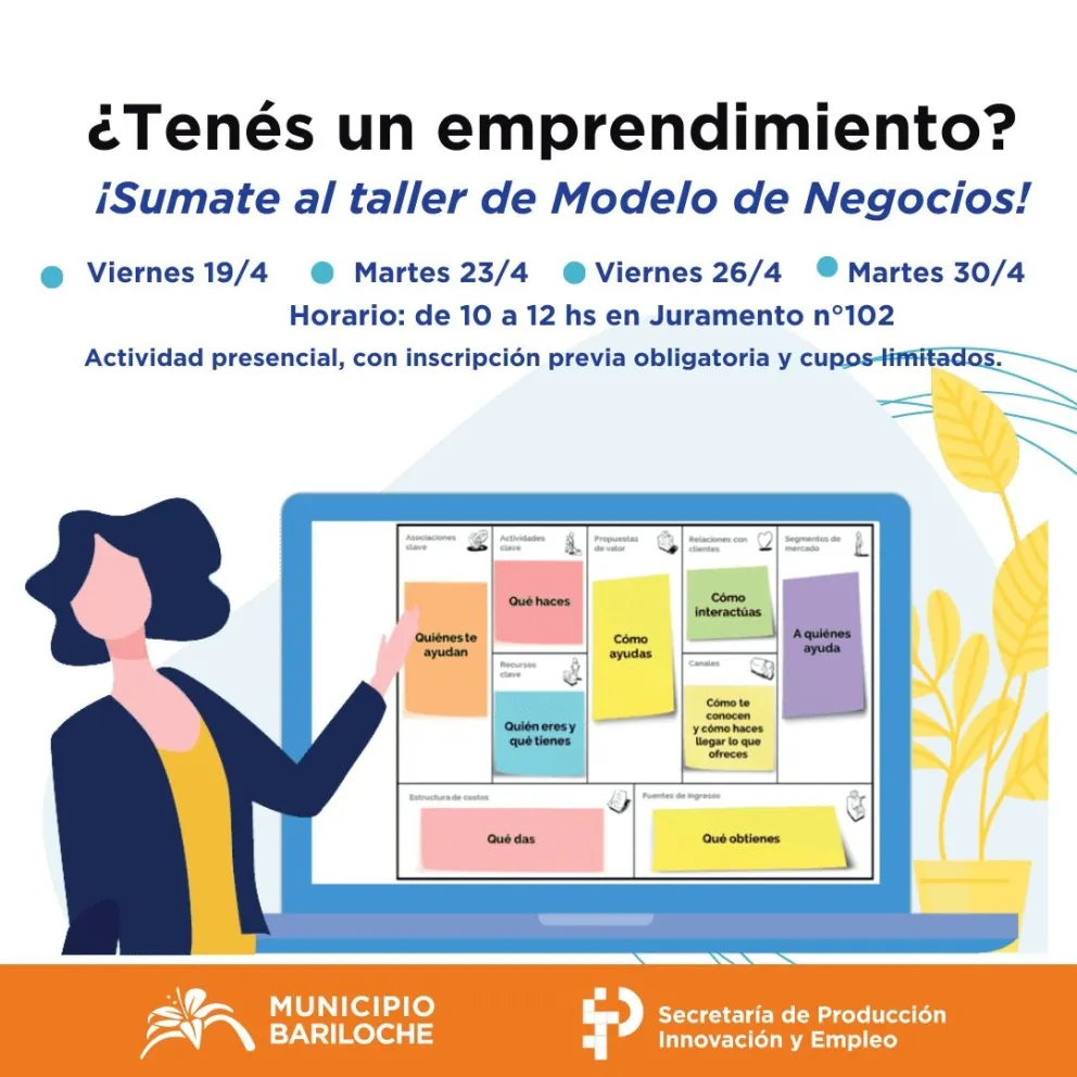 Invitan a emprendimientos locales a participar del taller de Modelo de Negocios