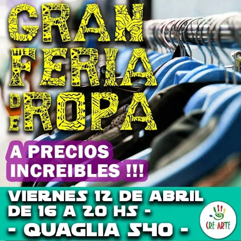 Este viernes vuelve la Gran Feria de Ropa en Cre-Arte