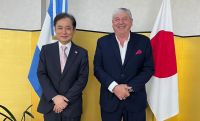 El embajador de Japón, Hiroshi Yamauchi recibió al intendente Walter Cortés